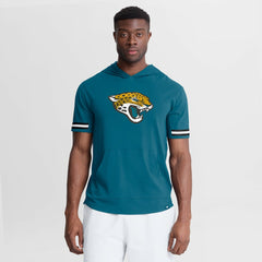 Jacksonville Jaguars Optimal Play Short Sleeve Hooded T-Shirt - Teal T-shirts