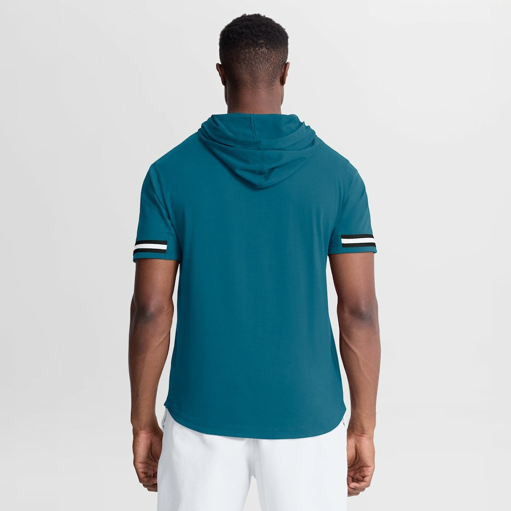 Jacksonville Jaguars Optimal Play Short Sleeve Hooded T-Shirt - Teal T-shirts