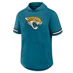 Jacksonville Jaguars Optimal Play Short Sleeve Hooded T-Shirt - Teal T-shirts