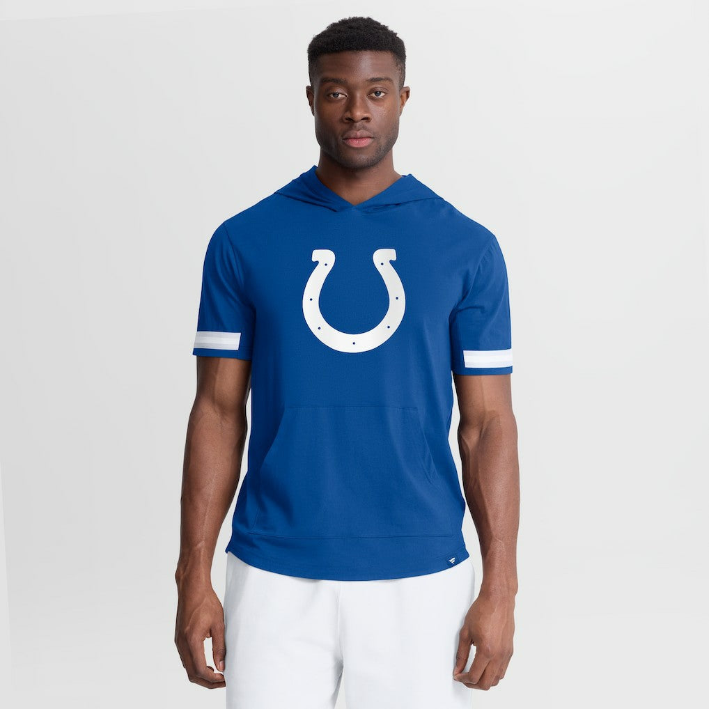 Indianapolis Colts Optimal Play Short Sleeve Hooded T-Shirt - Royal T-shirts