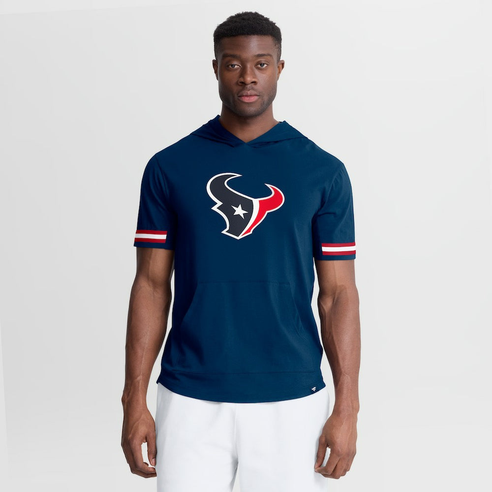 Houston Texans Optimal Play Short Sleeve Hooded T-Shirt - Navy T-shirts