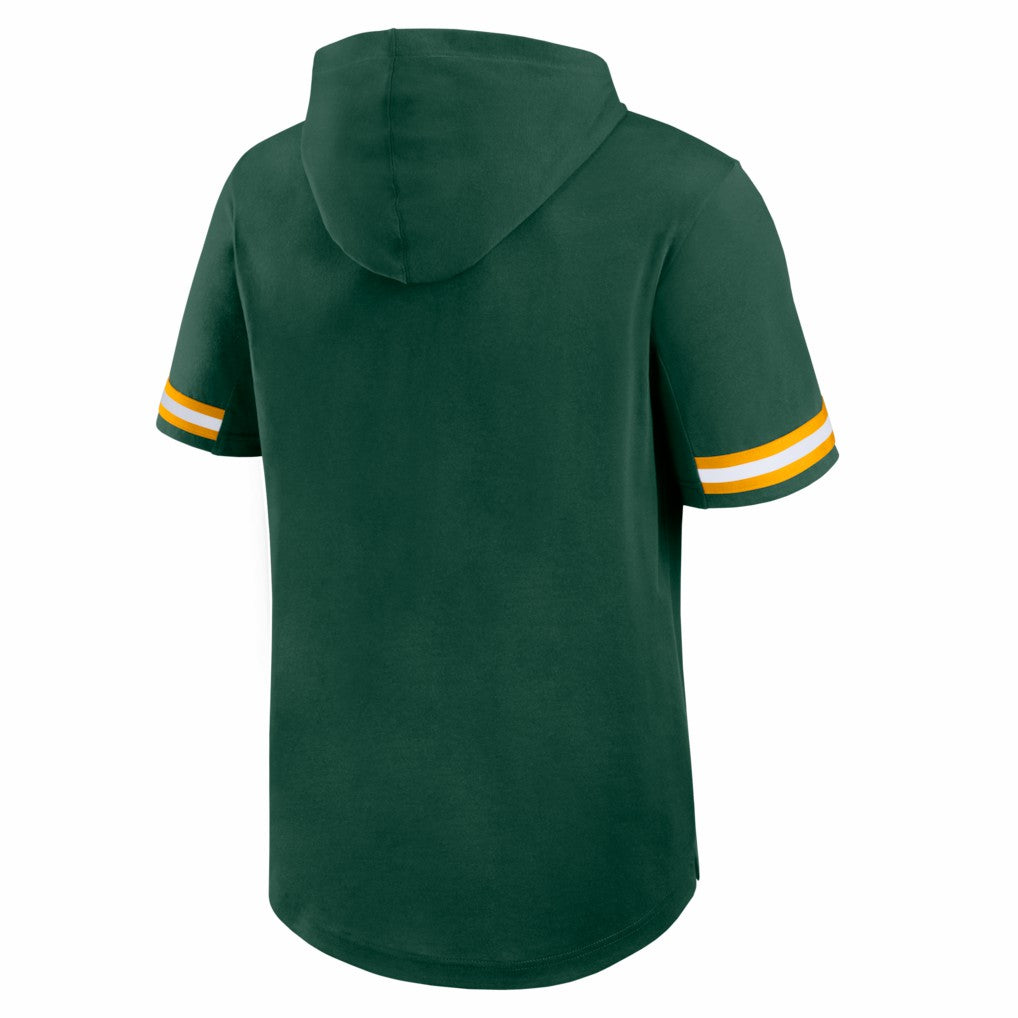 Green Bay Packers Optimal Play Short Sleeve Hooded T-Shirt - Green T-shirts