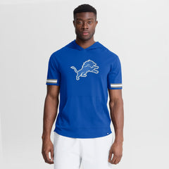 Detroit Lions Optimal Play Short Sleeve Hooded T-Shirt - Blue T-shirts