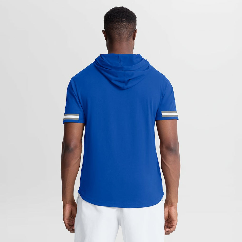 Detroit Lions Optimal Play Short Sleeve Hooded T-Shirt - Blue T-shirts
