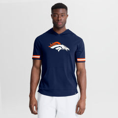 Denver Broncos Optimal Play Short Sleeve Hooded T-Shirt - Navy T-shirts