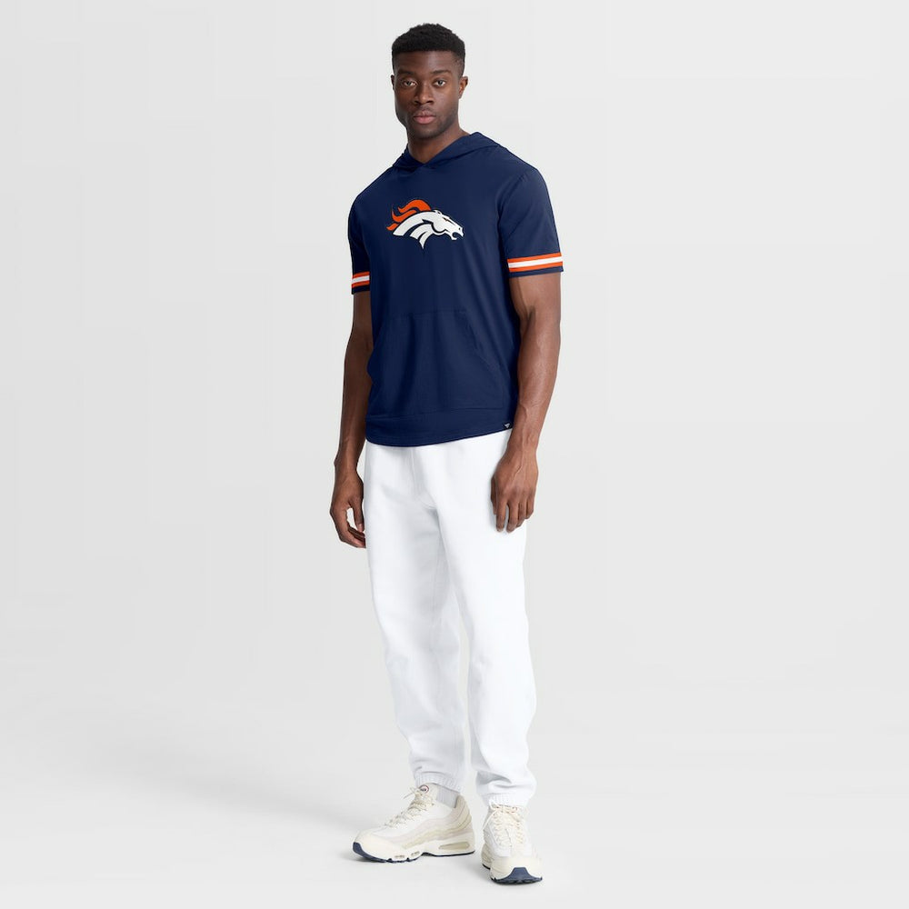 Denver Broncos Optimal Play Short Sleeve Hooded T-Shirt - Navy T-shirts