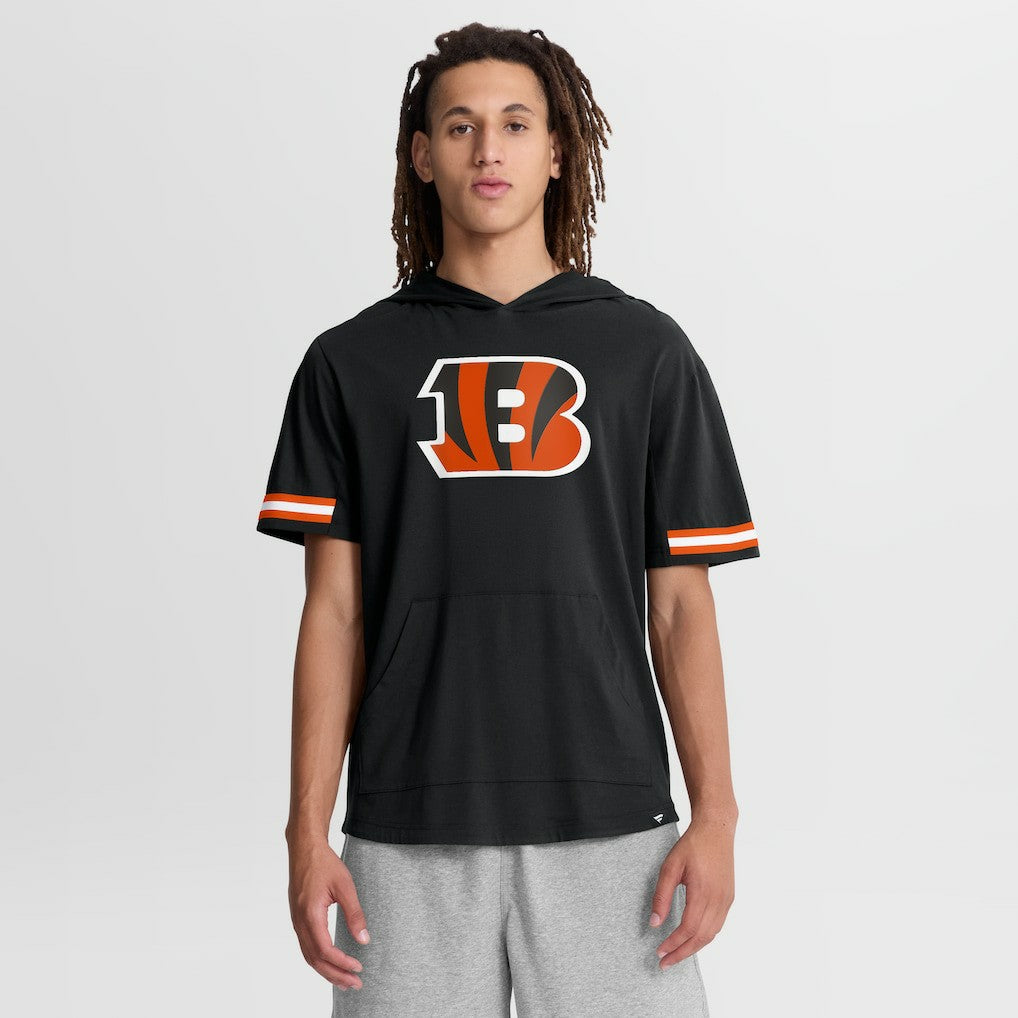 Cincinnati Bengals Optimal Play Short Sleeve Hooded T-Shirt - Black T-shirts