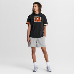 Cincinnati Bengals Optimal Play Short Sleeve Hooded T-Shirt - Black T-shirts