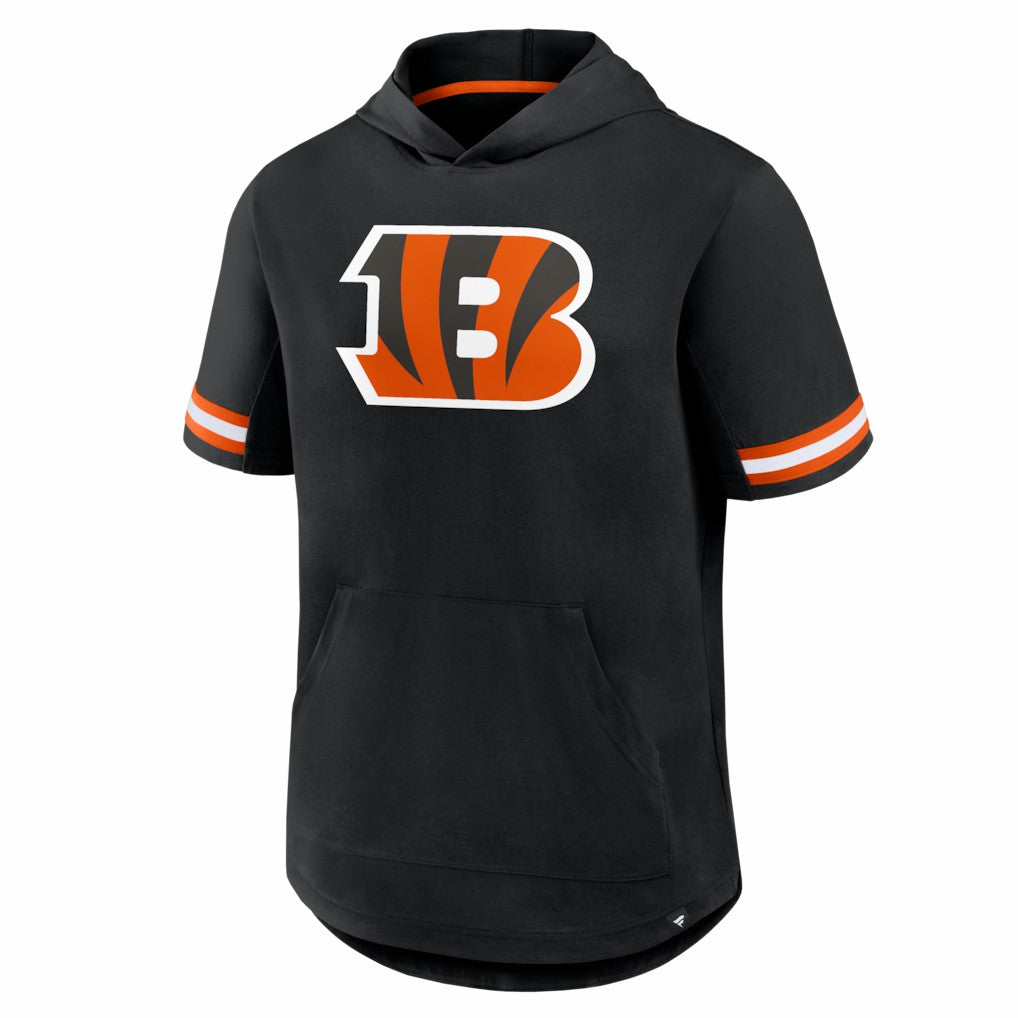 Cincinnati Bengals Optimal Play Short Sleeve Hooded T-Shirt - Black T-shirts