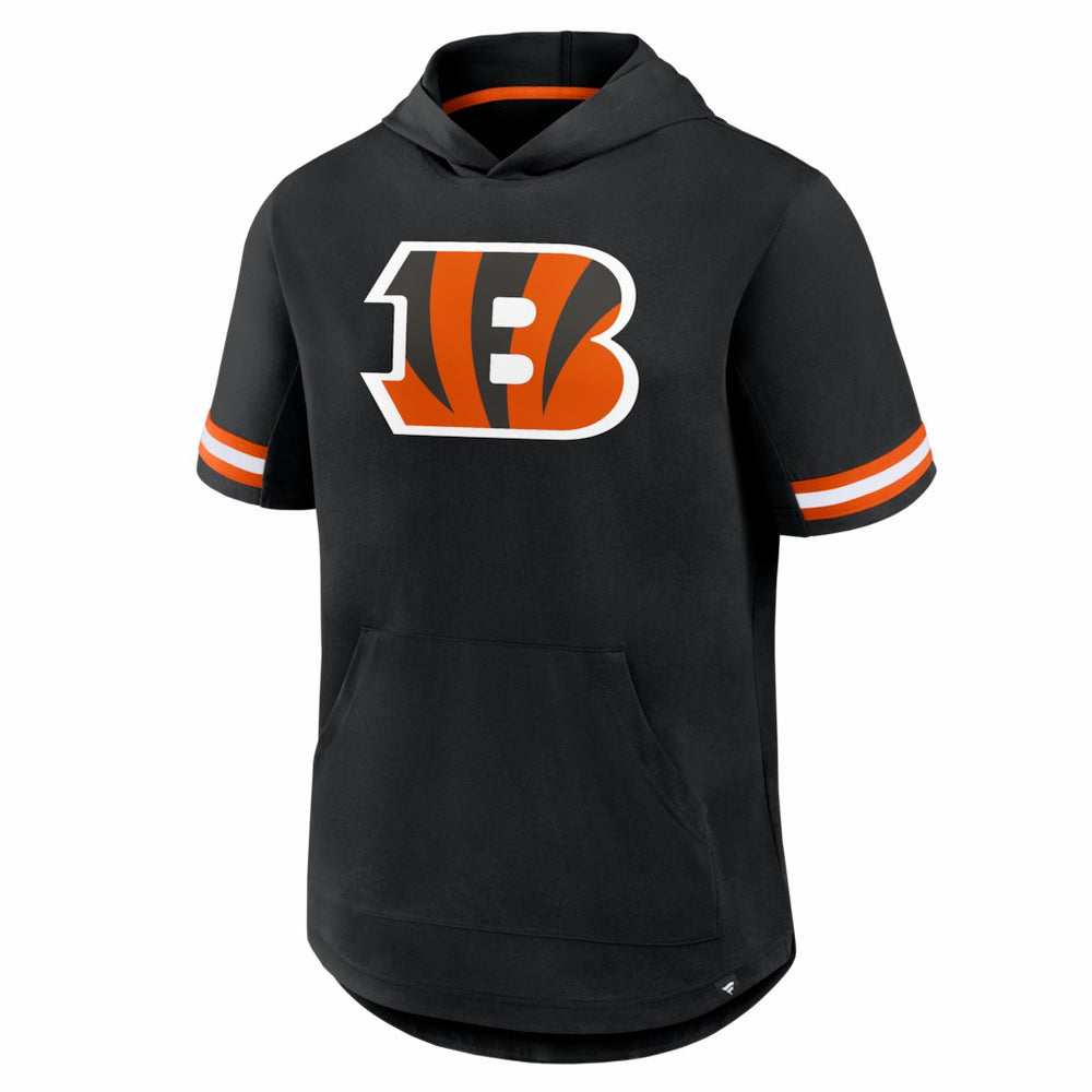 Cincinnati Bengals Optimal Play Short Sleeve Hooded T-Shirt - Black T-shirts