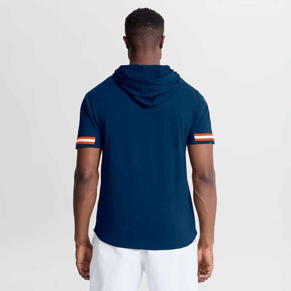 Chicago Bears Optimal Play Short Sleeve Hooded T-Shirt - Navy T-shirts