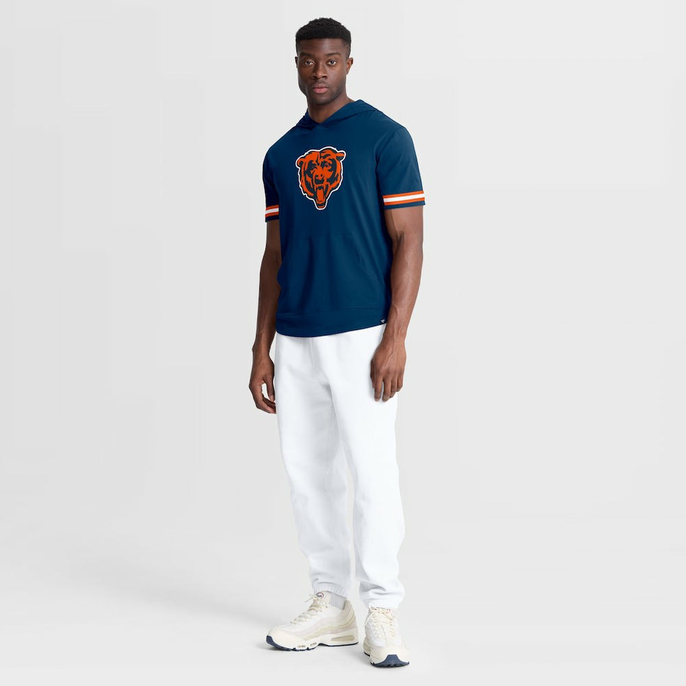 Chicago Bears Optimal Play Short Sleeve Hooded T-Shirt - Navy T-shirts