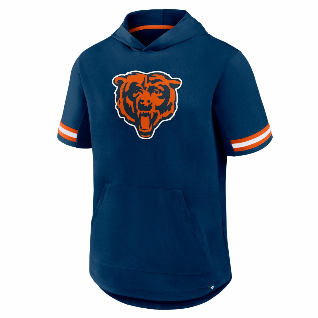 Chicago Bears Optimal Play Short Sleeve Hooded T-Shirt - Navy T-shirts