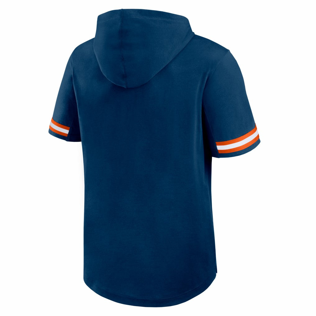 Chicago Bears Optimal Play Short Sleeve Hooded T-Shirt - Navy T-shirts