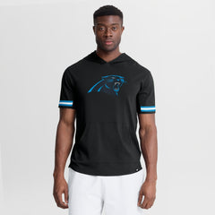 Carolina Panthers Optimal Play Short Sleeve Hooded T-Shirt - Black T-shirts