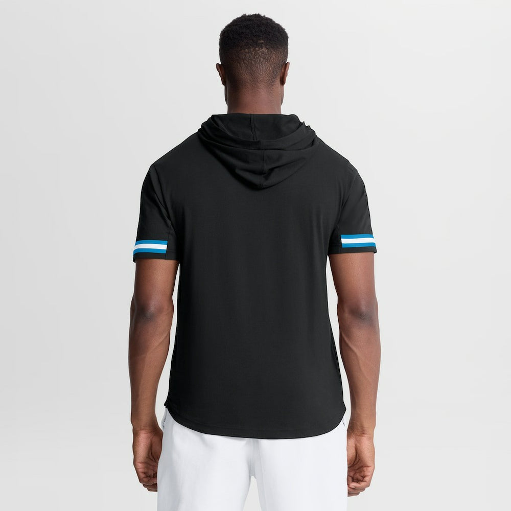 Carolina Panthers Optimal Play Short Sleeve Hooded T-Shirt - Black T-shirts