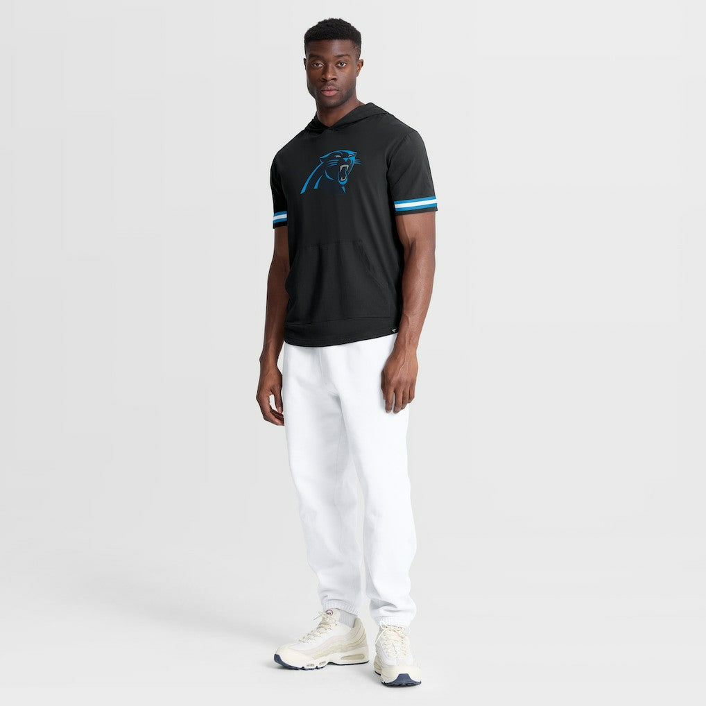 Carolina Panthers Optimal Play Short Sleeve Hooded T-Shirt - Black T-shirts