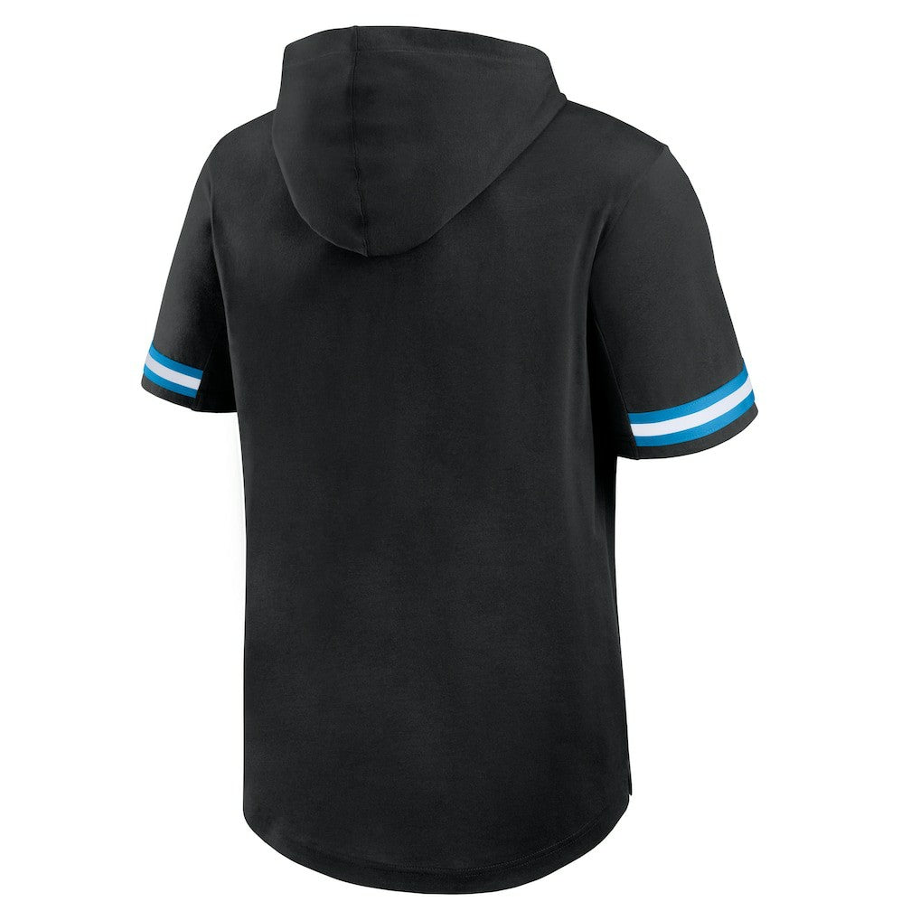 Carolina Panthers Optimal Play Short Sleeve Hooded T-Shirt - Black T-shirts