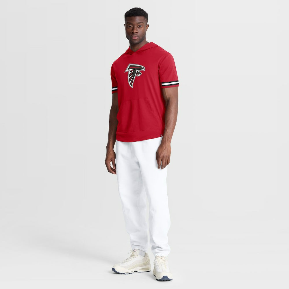 Atlanta Falcons Optimal Play Short Sleeve Hooded T-Shirt - Red T-shirts
