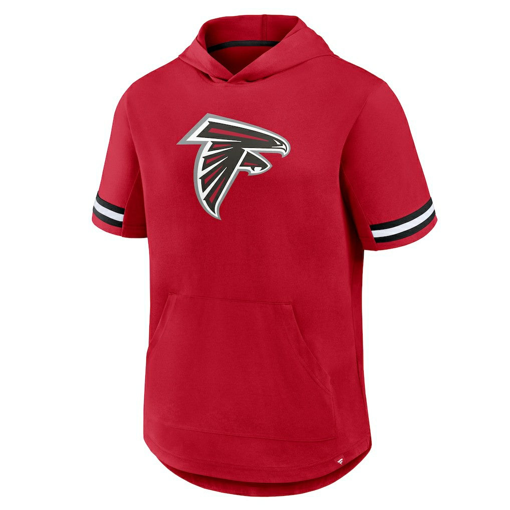 Atlanta Falcons Optimal Play Short Sleeve Hooded T-Shirt - Red T-shirts
