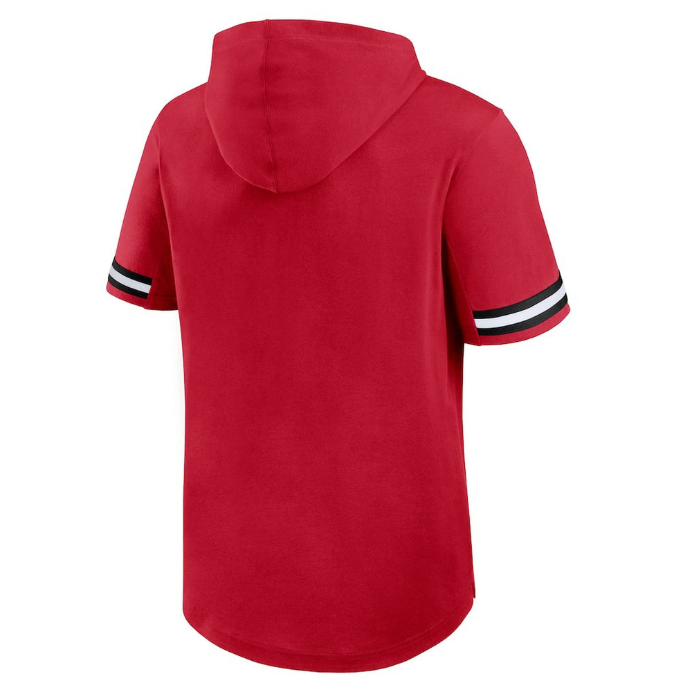 Atlanta Falcons Optimal Play Short Sleeve Hooded T-Shirt - Red T-shirts