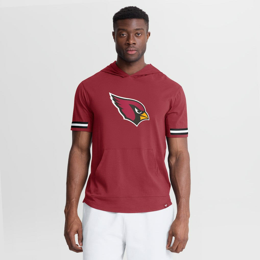 Arizona Cardinals Optimal Play Short Sleeve Hooded T-Shirt - Cardinal T-shirts