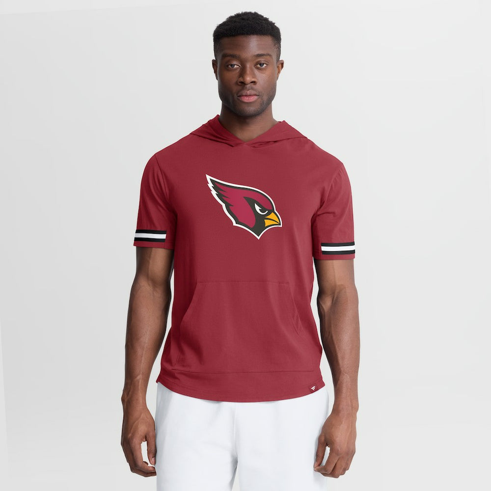 Arizona Cardinals Optimal Play Short Sleeve Hooded T-Shirt - Cardinal T-shirts