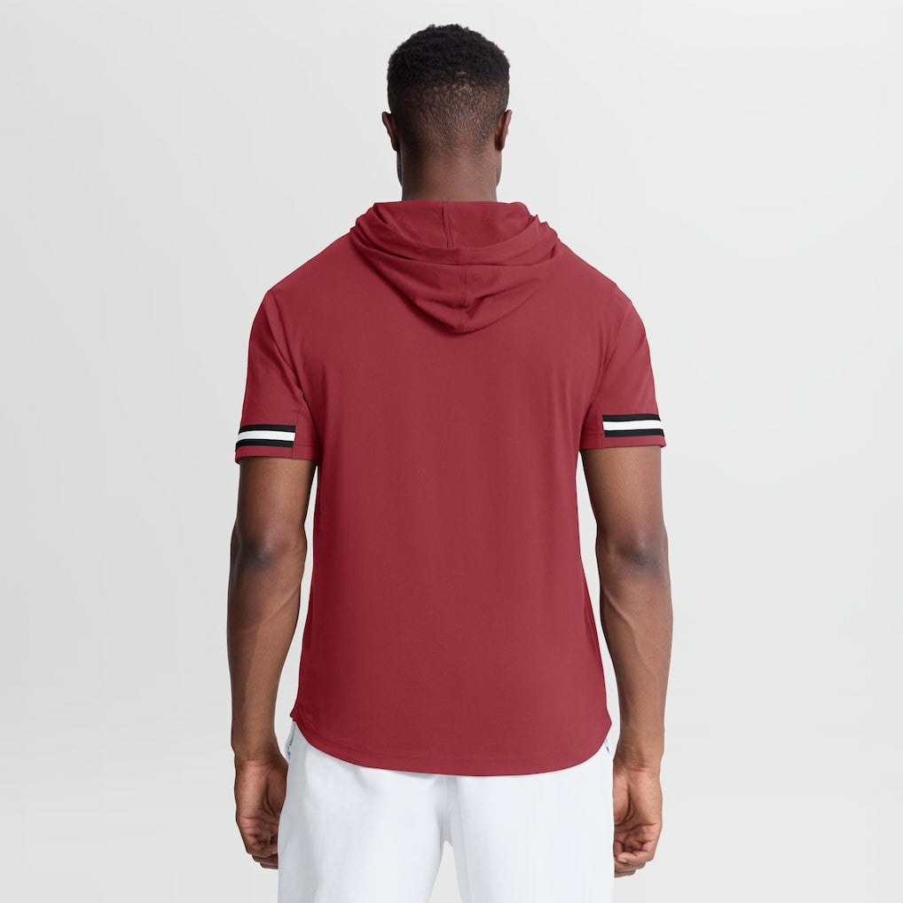 Arizona Cardinals Optimal Play Short Sleeve Hooded T-Shirt - Cardinal T-shirts