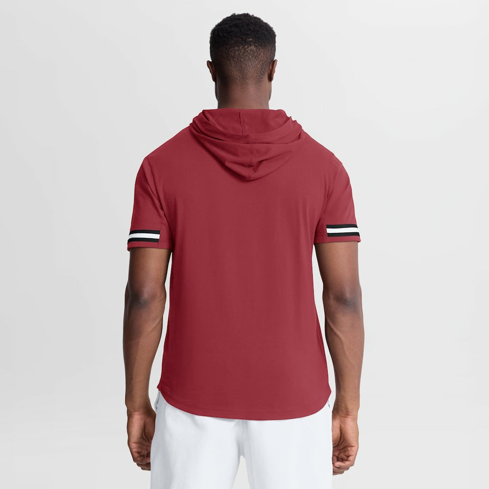 Arizona Cardinals Optimal Play Short Sleeve Hooded T-Shirt - Cardinal T-shirts