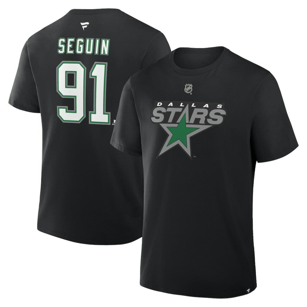 Tyler Seguin Dallas Stars Fanatics Authentic Stack Name & Number T-Shirt - Black | US 2001570367