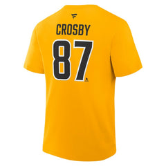 Sidney Crosby Pittsburgh Penguins Fanatics Authentic Stack Name & Number T-Shirt - Gold | US 2001570559