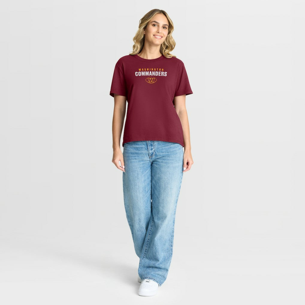 Washington Commanders Women's Fade Legacy T-Shirt - Burgundy T-shirts