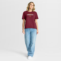 Washington Commanders Women's Fade Legacy T-Shirt - Burgundy T-shirts