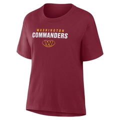 Washington Commanders Women's Fade Legacy T-Shirt - Burgundy T-shirts