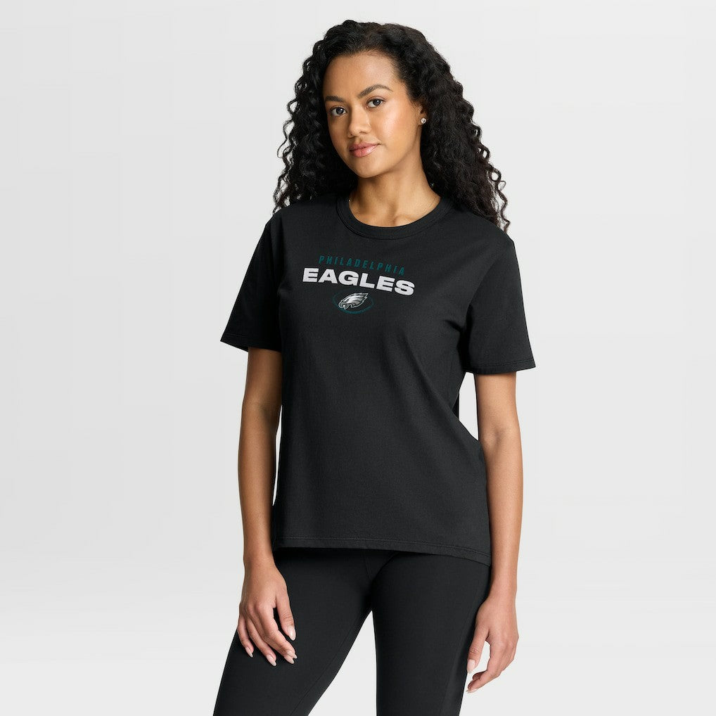 Philadelphia Eagles Women's Fade Legacy T-Shirt - Black T-shirts