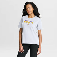 Minnesota Vikings Women's Fade Legacy T-Shirt - White T-shirts