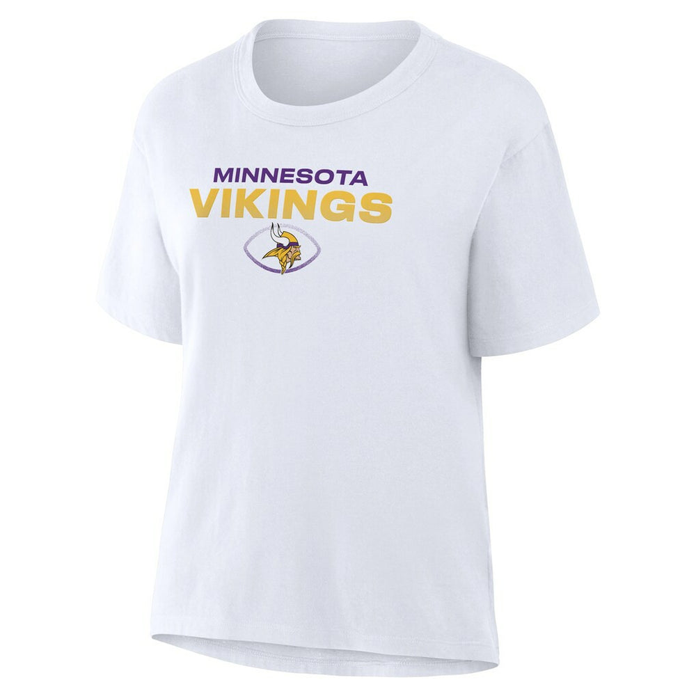 Minnesota Vikings Women's Fade Legacy T-Shirt - White T-shirts