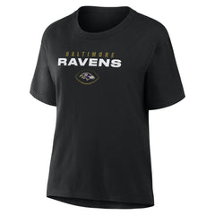 Baltimore Ravens Women's Fade Legacy T-Shirt - Black T-shirts