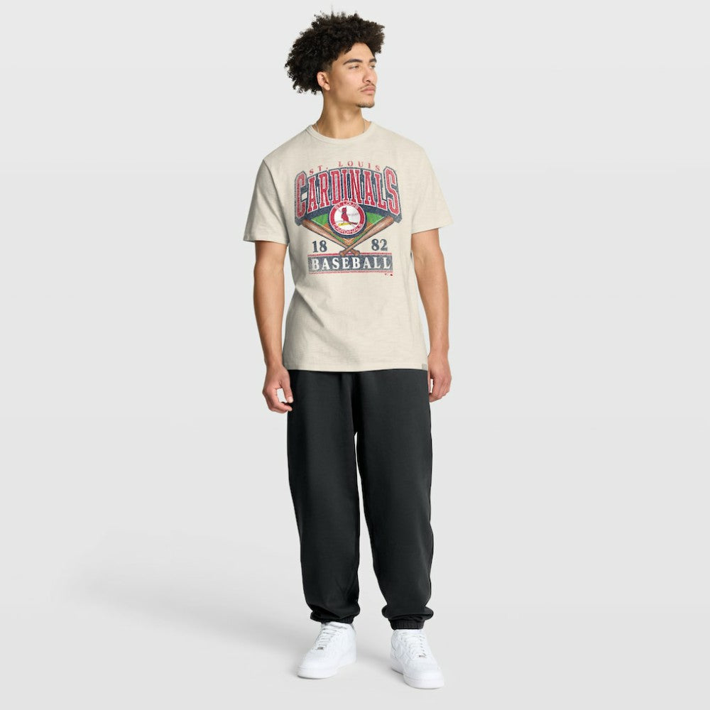 St. Louis Cardinals Fanatics Stadium Slub T-Shirt - Tan T-shirts