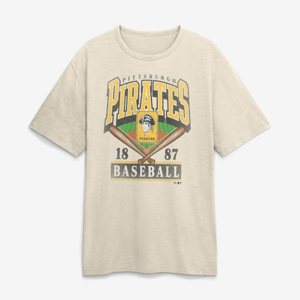Pittsburgh Pirates Fanatics Stadium Slub T-Shirt - Tan T-shirts