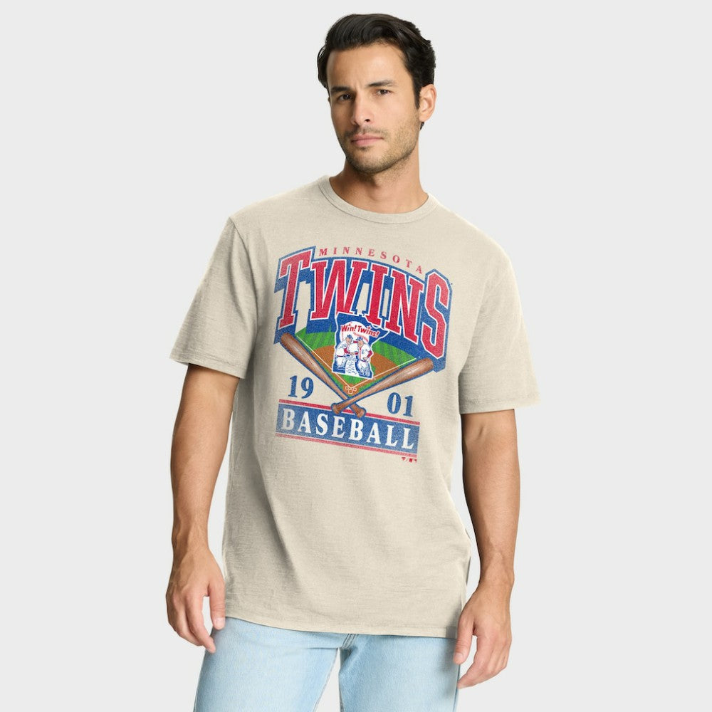 Minnesota Twins Fanatics Stadium Slub T-Shirt - Tan T-shirts