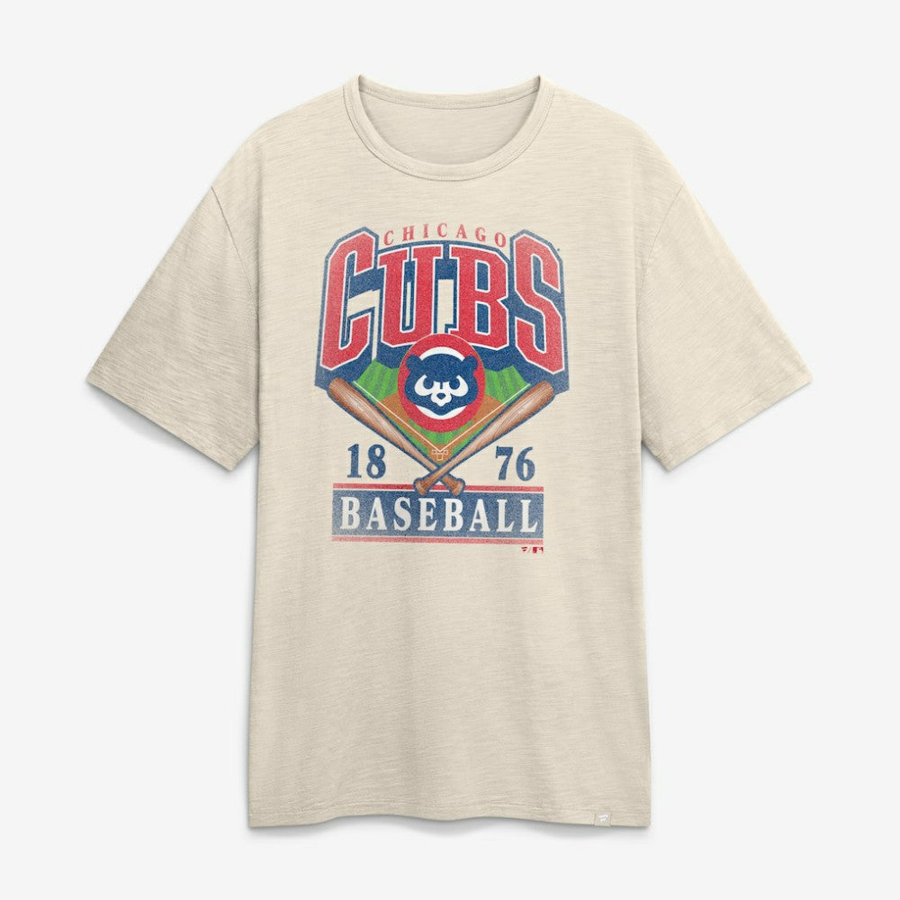 Chicago Cubs Fanatics Stadium Slub T-Shirt - Tan T-shirts
