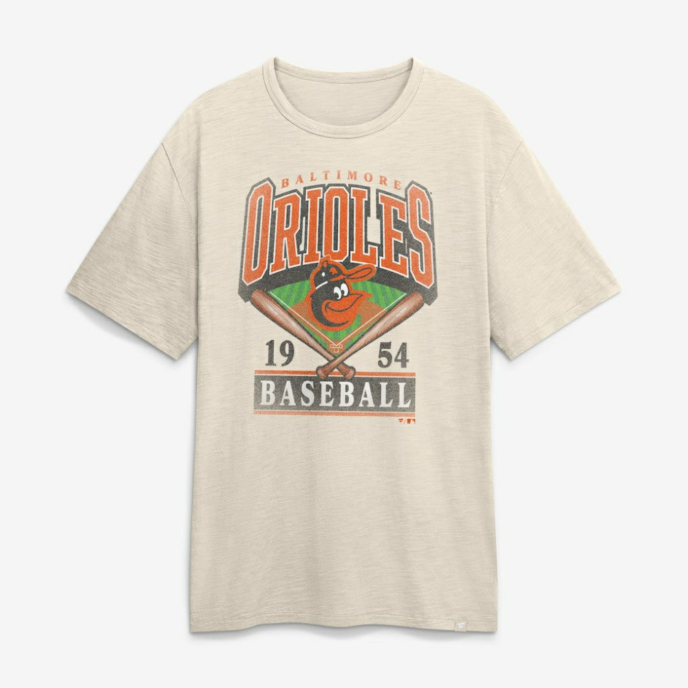 Baltimore Orioles Fanatics Stadium Slub T-Shirt - Tan T-shirts