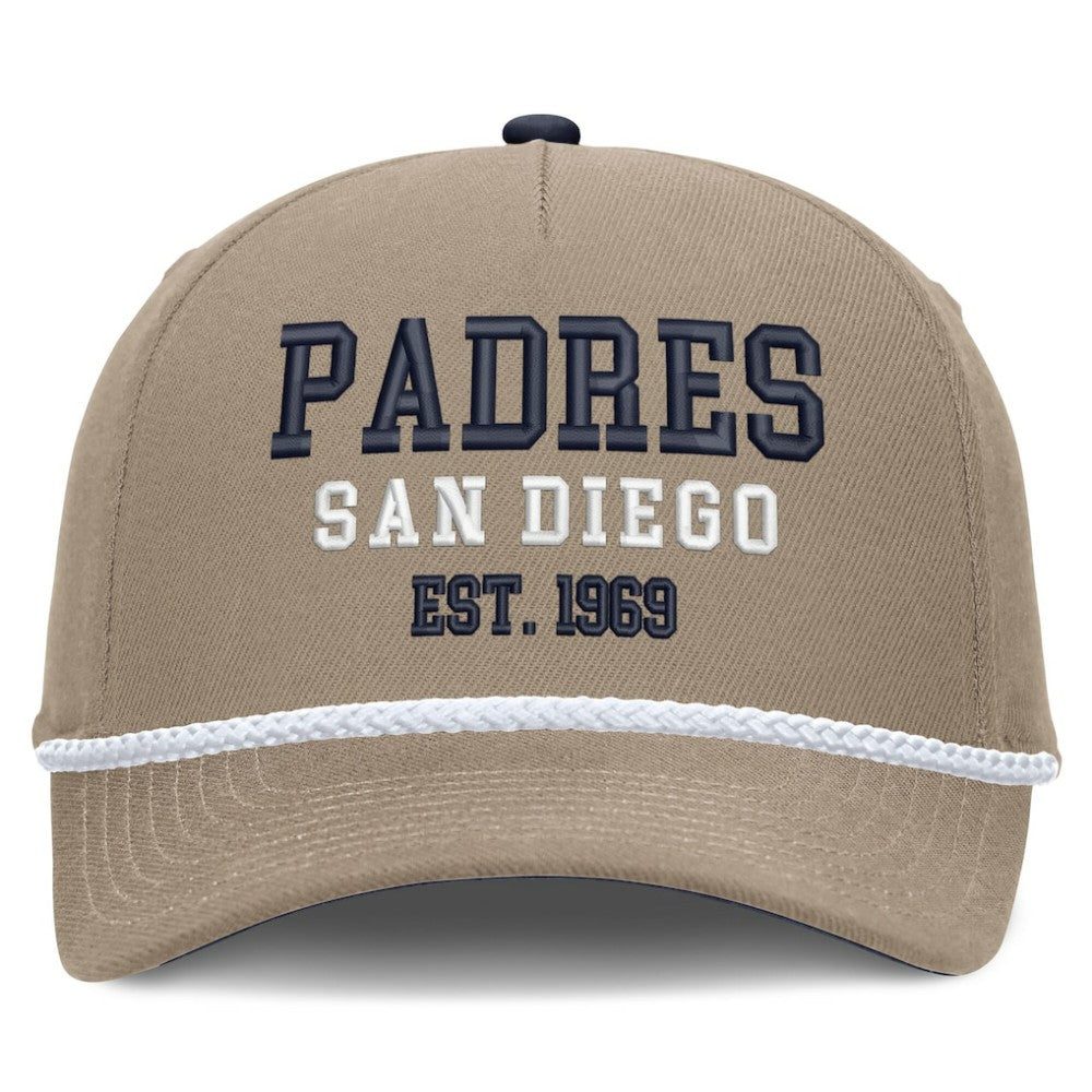 San Diego Padres Nike Father's Day Rope Rise Adjustable Hat - Khaki Hats