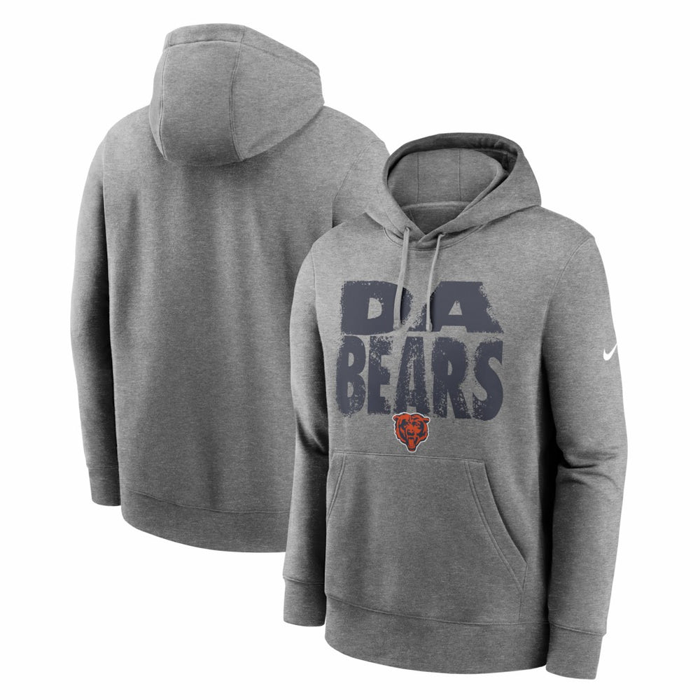 Chicago Bears Club Fleece Hoodie - Heather Gray Hoodies