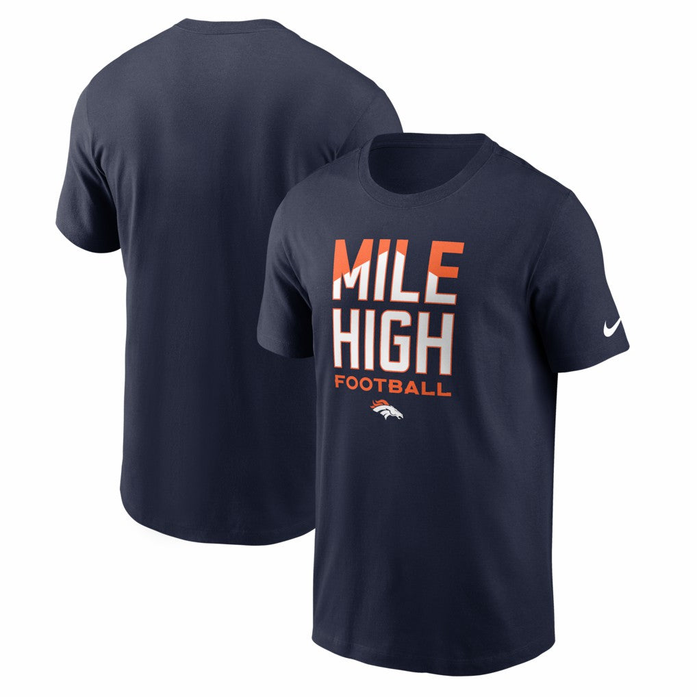 Denver Broncos Mile High Football T-Shirt - Navy T-shirts
