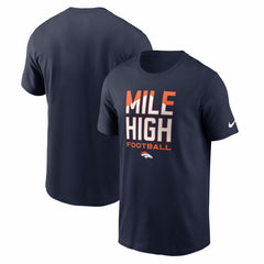 Denver Broncos Mile High Football T-Shirt - Navy T-shirts