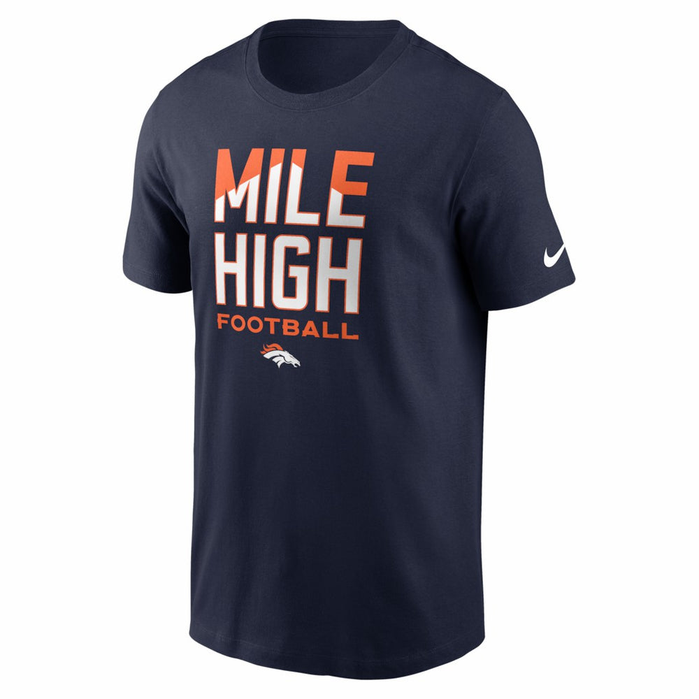 Denver Broncos Mile High Football T-Shirt - Navy T-shirts