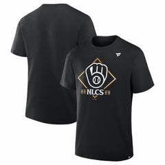 Milwaukee Brewers Fanatics 2025 National League Division Series Champions Locker Room T-Shirt - Black T-shirts