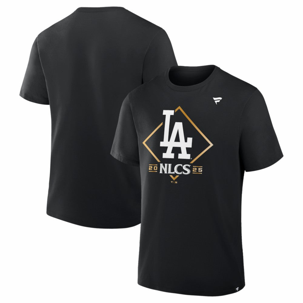 Los Angeles Dodgers Fanatics 2025 National League Division Series Champions Locker Room T-Shirt - Black T-shirts
